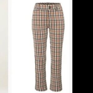 Cani jazzy kick flare plaid Trousers